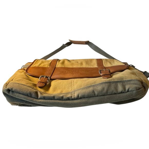 Colonel EH Taylor Bourbon Cutter & Buck Promo Brown Men’s Laptop Messenger Bag - Picture 3 of 16